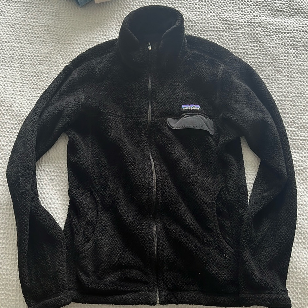 Black Full Zip Patagonia Fleece